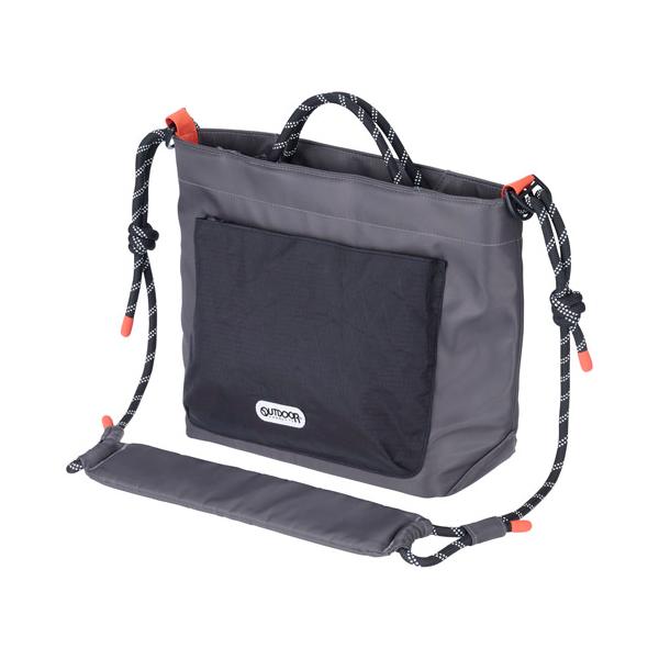 OUTDOOR PRODUCTS（アウトドアプロダクツ） ロープ カメラショルダーバッグ L グレー ODRCSBLGY 4977187209518