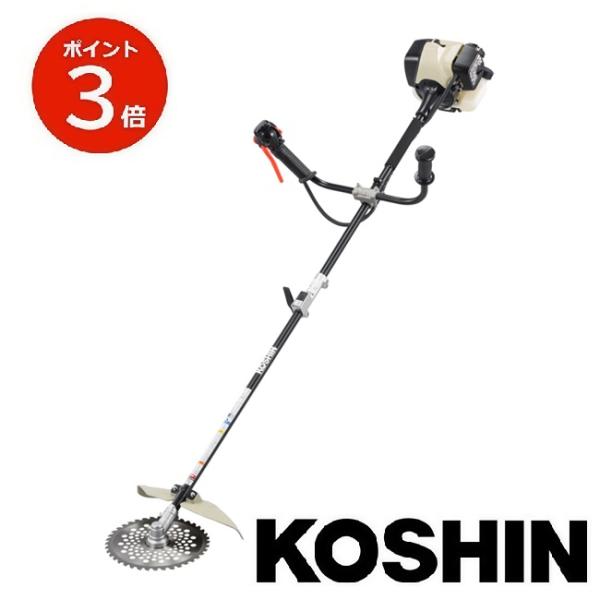 KOSHIN エンジン草刈機 ESC-26U 草刈機 草刈り機 チップソー 軽量 肩掛けコンパクト 刈払機 2サイクル ESC26U 工進【代引不可】