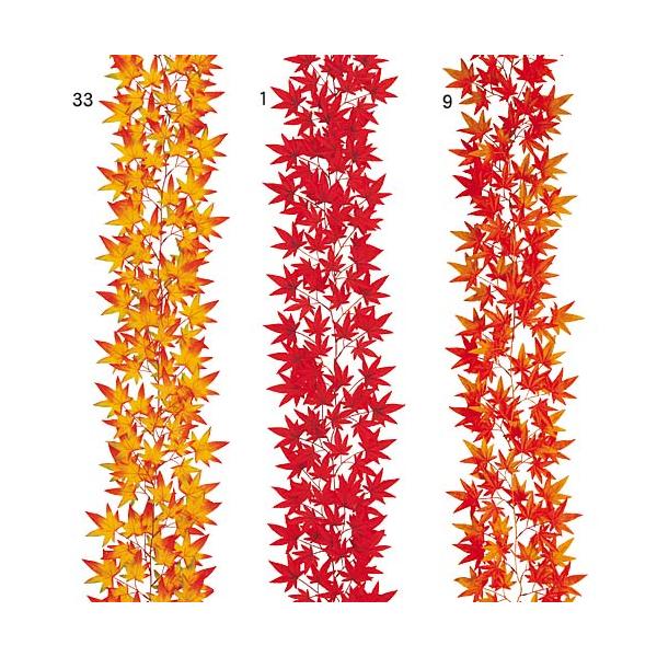 カラー　(1) レッド　(9) オレンジ　(33)オレンジ/イエロー【寸法】全長180cm 葉径4〜7cm【素材】ポリエステル商品名の(数字)は花や葉の枚数などを表しており、商品を区別するための商品名の一部です。セットの本数ではありませんの...