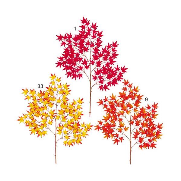 カラー　(1) レッド　(9) オレンジ　(33)オレンジ/イエロー【寸法】全長115cm 葉径8〜9cm【素材】ポリエステル商品名の(数字)は花や葉の枚数などを表しており、商品を区別するための商品名の一部です。セットの本数ではありませんの...