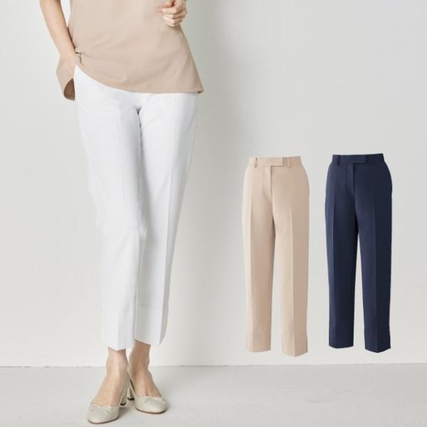 FR-0004 ナースウェア パンツ 女性用 フォロレゾン UNITE ユナイト チトセ 裏地付き 前ファスナー 後ろゴム 透け防止 制菌 制電 ストレッチ イージーケア
