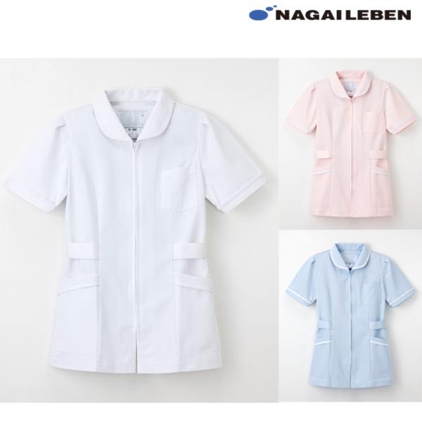 NAGAILEBEN【新品】 ナース✨白衣　医療　ピンク　Lサイズ ナガイレーベン（NAGAILEBEN） MI4632 白衣 ナースウェア ジャケット