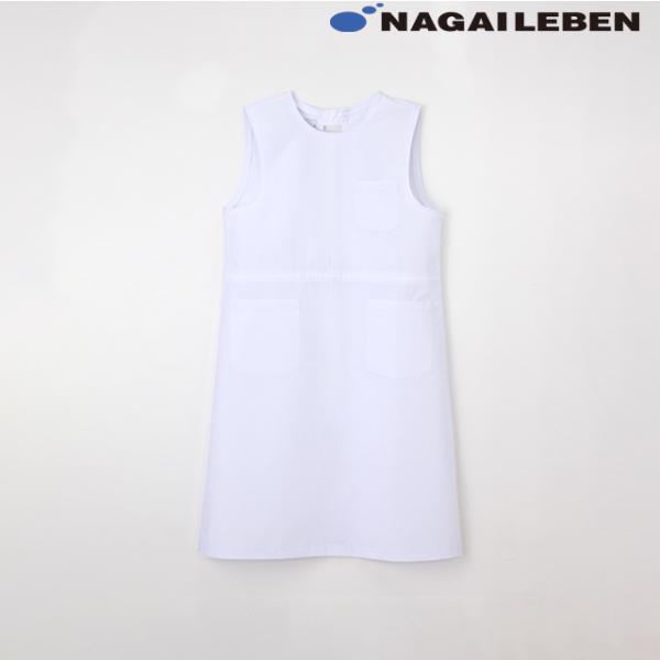 NP175 ナガイレーベン ナースウェア エプロン 女性用 両腰ポケット 吸水効果 NAGAILEBEN 医療用 看護師