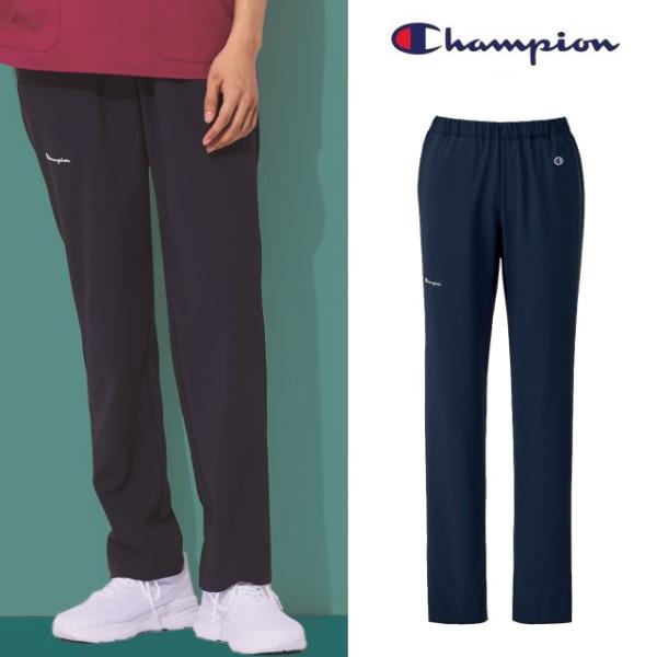 PR5026 Champion チャンピオン 白衣 パンツ メディカルウェア 男女兼用 テーパードパンツ ウエスト総ゴム 制菌加工 静電気帯電防止 ストレッチ 吸水加工 速乾性