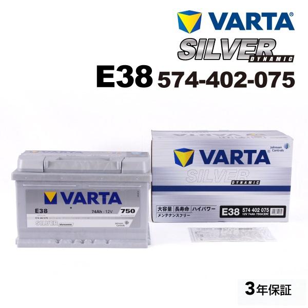 E38 フォード フィエスタ 574-402-075 VARTA バッテリー  74A 新品