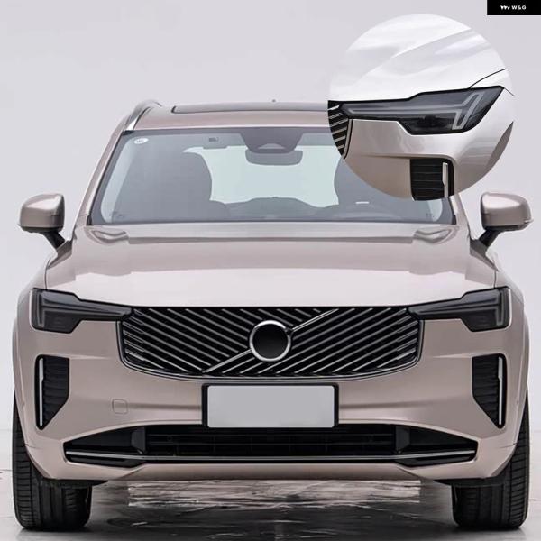 並行輸入品 ボルボ XC90 高スモークブラックカー ヘッドライト フィルムプレカットPPF傷防止ビニールフィルム 2016-2026