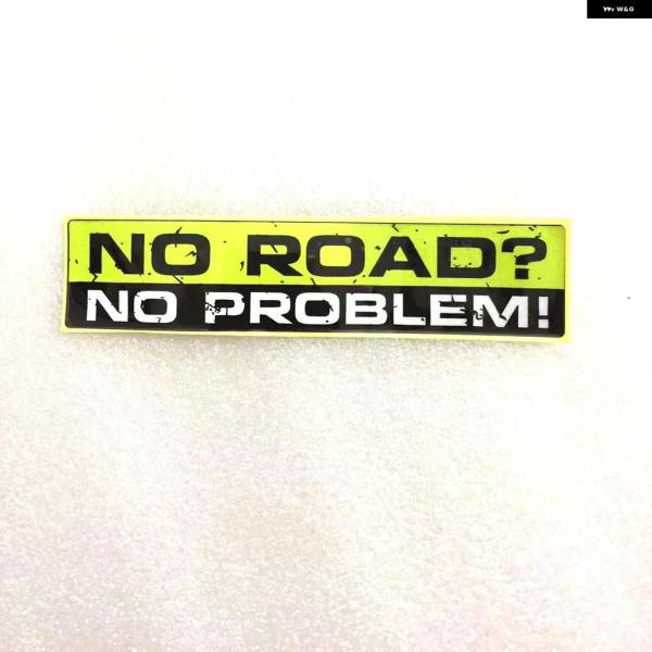 並行輸入品 ハザード デカール NO ROAD PROBLEM 車用 ステッカー 防水 ビニール 4X4 SUV オフロード 4WD 15CM*3CM