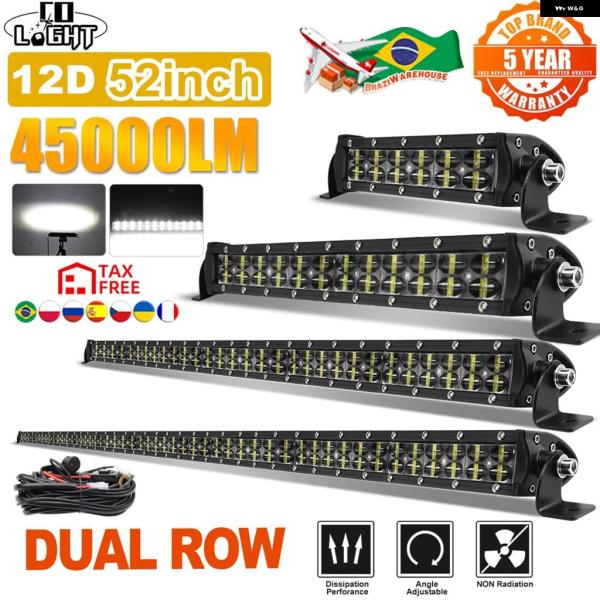 並行輸入品 8〜52インチ オフロード LED バー 12V/24Vコンボ ライトバー /作業灯 車 トラック SUV 4X4ATV用 36W/72W/120W/180W/240W/300W