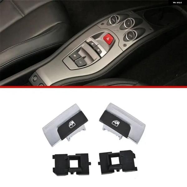 並行輸入品 フェラーリ 48K カー パーツ アクセサリー247883 車用右側パワーウィンドウスイッチ ボタン 458 488 FF ブラック/シルバー