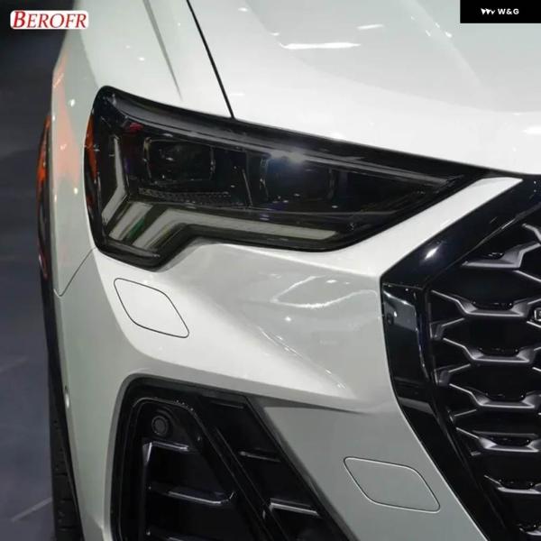 並行輸入品 アウディ Q3 F3 RSQ3 スポーツバック 2019年 ヘッドライト フィルム スモークティントラップ クリア ステッカー