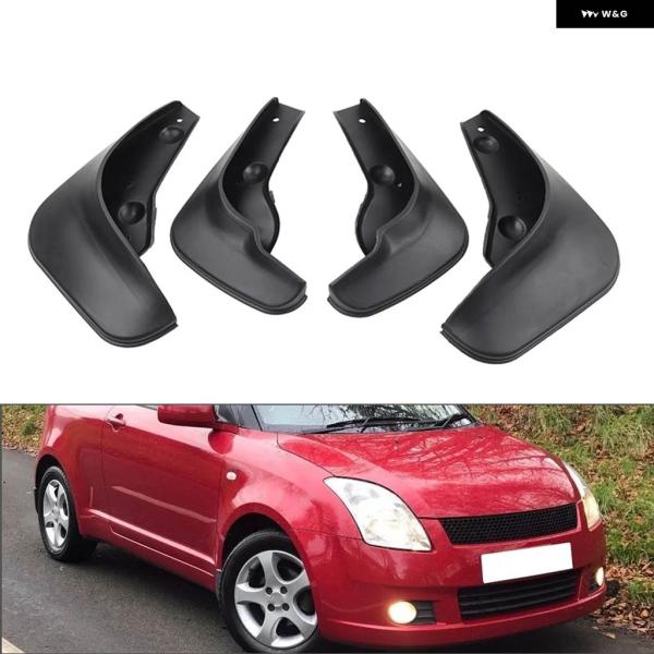 並行輸入品 スズキ スイフト 5ドア ハッチバック 2004 2009 PP + TPO4個セット 車用 ホイールマッド フラップ /