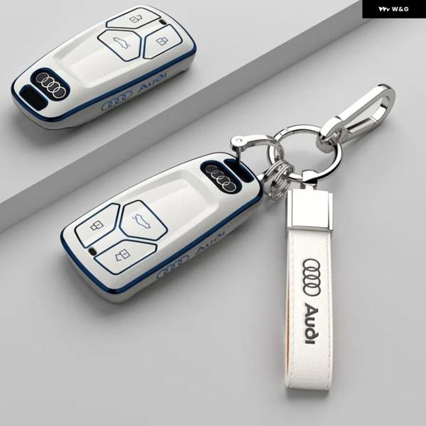 並行輸入品 ソフトカーキーケースカバー シェル アウディ A6 A5 Q7 S4 S5 S7 A4 B9 A4L 4M 8W Q5 TT TTS RS 8S ク