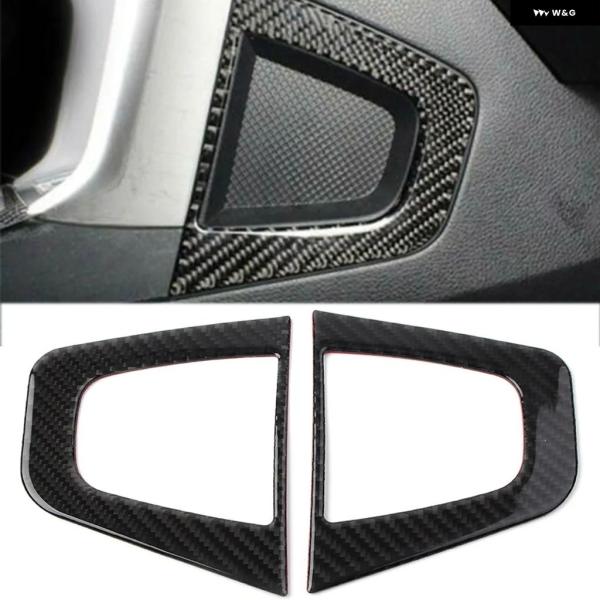 並行輸入品 スバル フォレスター 2013-2018 コンソール スピーカー フレーム トリム カーボン調 ABS 左右2点セット 車