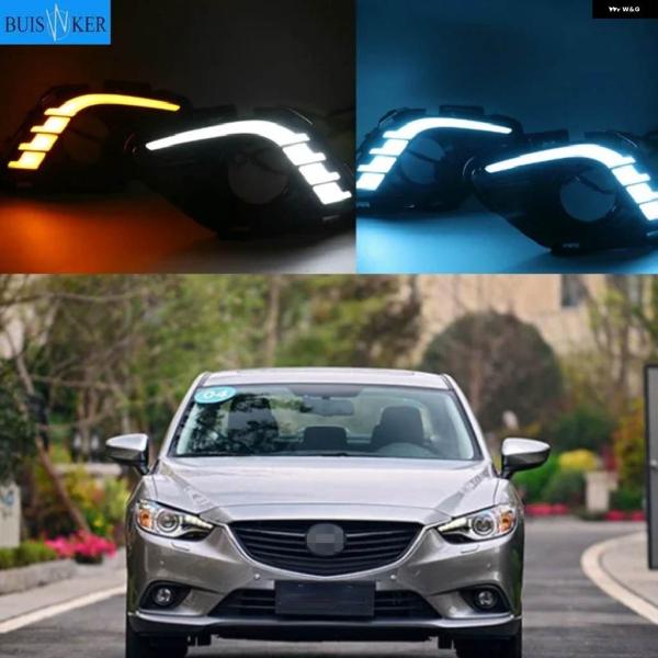 並行輸入品 ウインカー調光式リレー 12V LED カー DRL デイタイム ランニングライト フォグランプ穴 マツダ 6 アテンザ 2013 201