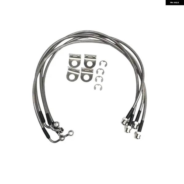 並行輸入品 ブレーキホースキット ステンレス パイプ ライン ジープ ラングラー JK JL 2007-2025 オイルホース