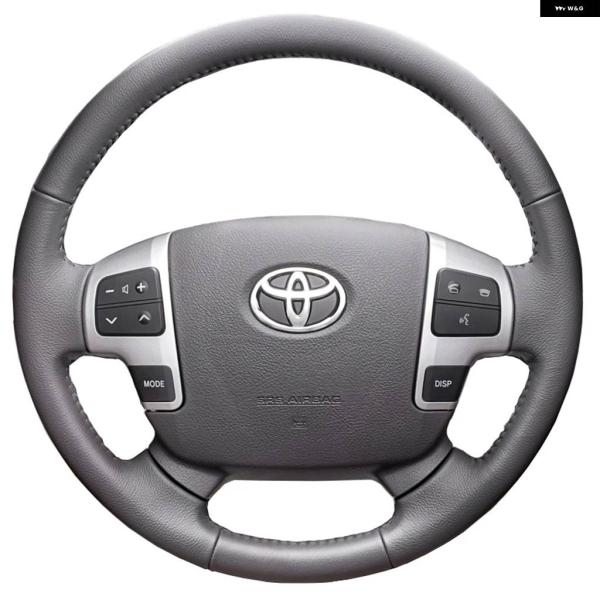 並行輸入品 トヨタ ランドクルーザー 2008-2015 タンドラ 2007-2013 セコイア 2008-2013 レザー編み ステアリングホイール カバー