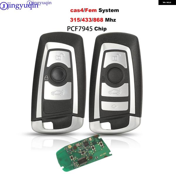 並行輸入品 CAS4/FEM 868/315/433MHZPC F7945 BMW 2 3 4 5 6 7 X3 X4シリーズ用カーリモートキー車両アラームキー