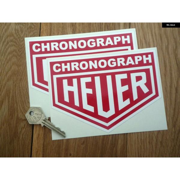 並行輸入品 X2 ホイヤー クロノグラフ クラシック レーシングカー F1 ステッカー 幅7.76CM