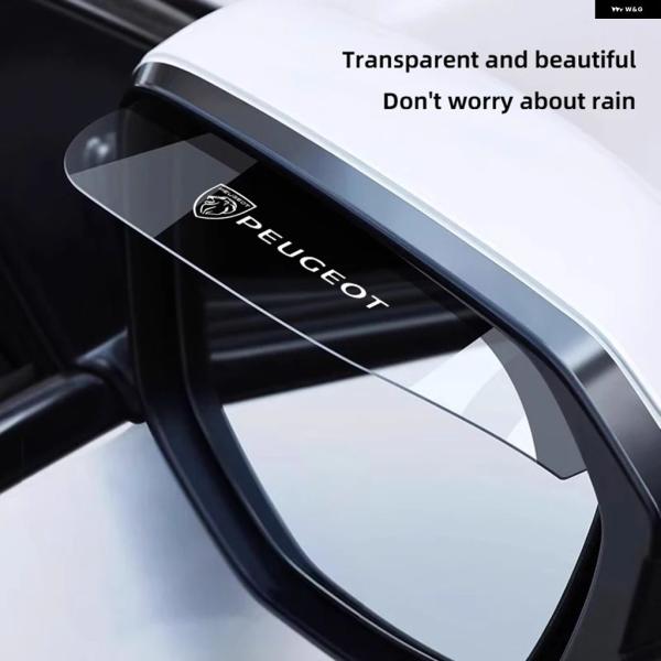 並行輸入品 2個車用ミラー レインシールド プロテクター カバー プジョー 5008 408 308 ランドトレック 208 2008 3008 リフター 508 301 108 608 4008