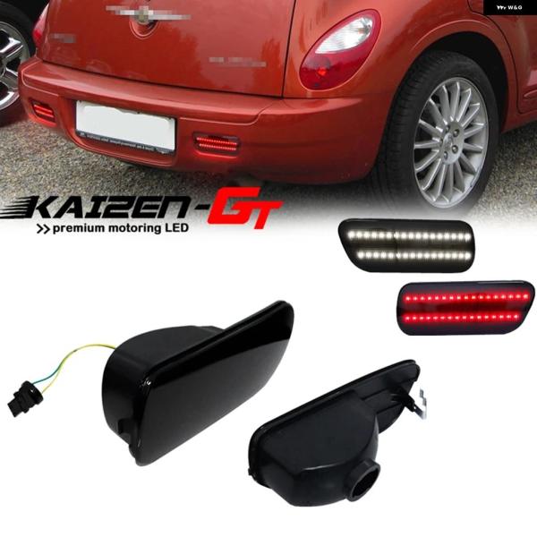 並行輸入品 ホワイト/レッド LEDリア バンパー リフレクター ライト 2006-2010 クライスラー PTクルーザー バックアップ リバースライト テール