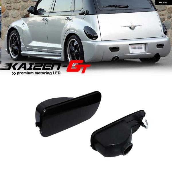 並行輸入品 スモークレンズ カーリア バンパー リフレクター バックアップ リバースライト カバー ハウジング キット 2006-2010 クライスラー PTク