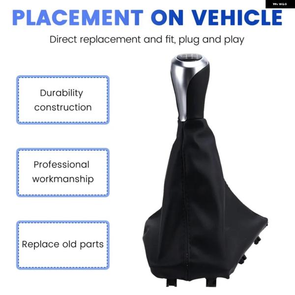 並行輸入品 BMW 1/3シリーズ F20/F30 2011-2016用 6速 マニュアル ギア レバー / シフト ノブ ブーツ