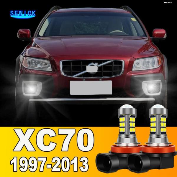 並行輸入品 ボルボ XC70 2001 - 04 2005 08 2009 12 LED フロント フォグランプ バルブ 2個セット 1997-2013
