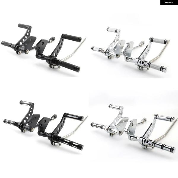 並行輸入品 ハーレー ダビッドソンダイナストリートボブFXDBスーパー グライド FXDF用 2006-2017 2000-2015 クロームブラック バイク フォワード コントロール