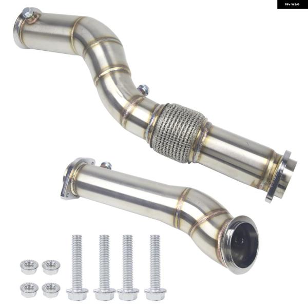 並行輸入品 BMW S58 G80 G82 G83 G87 ダウン パイプ 3インチ M3 M4 RWDAWD M2 RWD エキゾースト キャタライザーレス RHDLHD 20202023