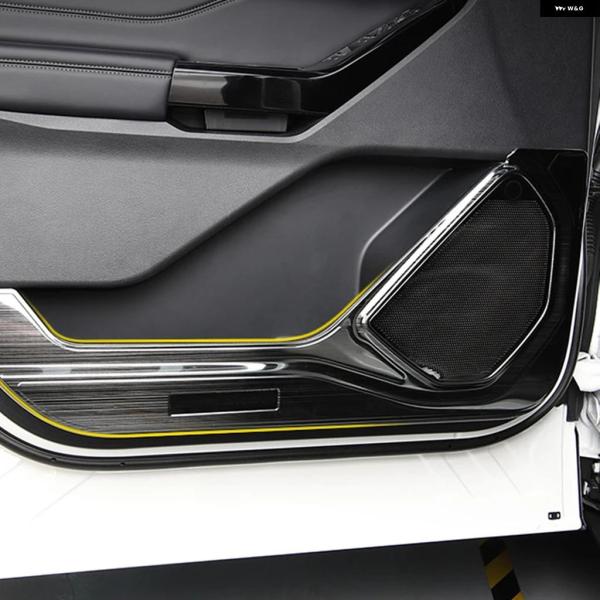 並行輸入品 フォード エクスプローラー 2020 - 23 インナードア パネル 耐キック オーディオ スピーカー カバー ステッカー 8 個セット