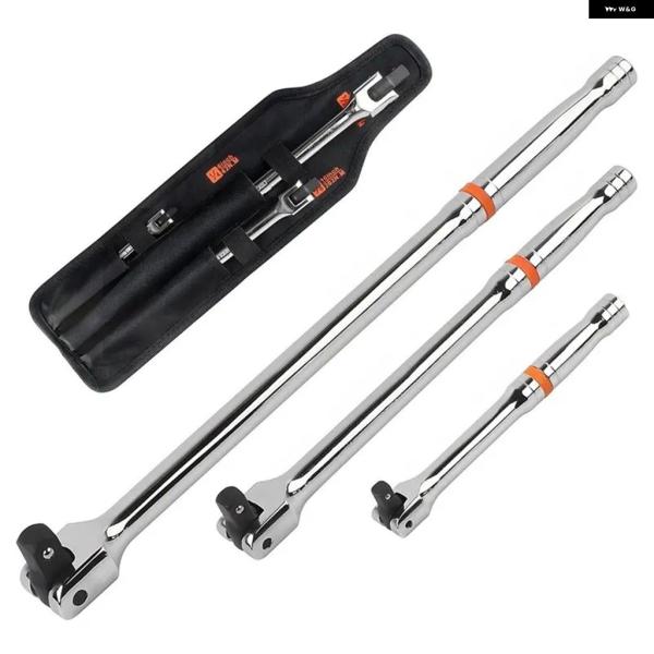 並行輸入品 3ピースブレーカーバーセット 3ピースツールセット 6インチ-1 5インチの長さ クローム
