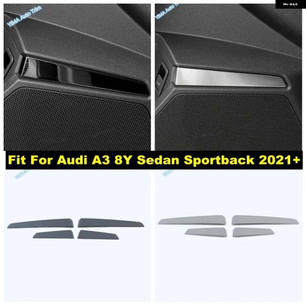 並行輸入品 サイドホーン スピーカー ストライプカバー トリム アウディ A3 8Y セダン スポーツバック 2021 - 2025