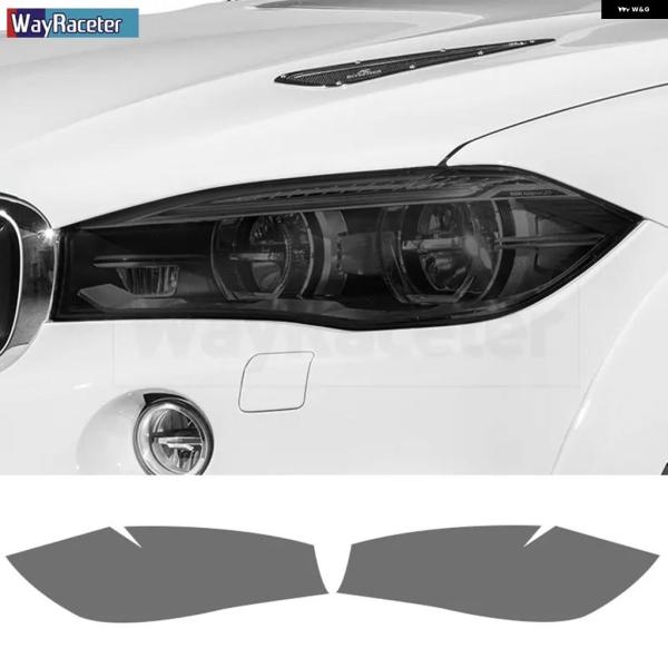 並行輸入品 BMW X6 F16 X6M F86 2015 - 2018 2019 M50D用 クリアスモークフィルム 2枚セット