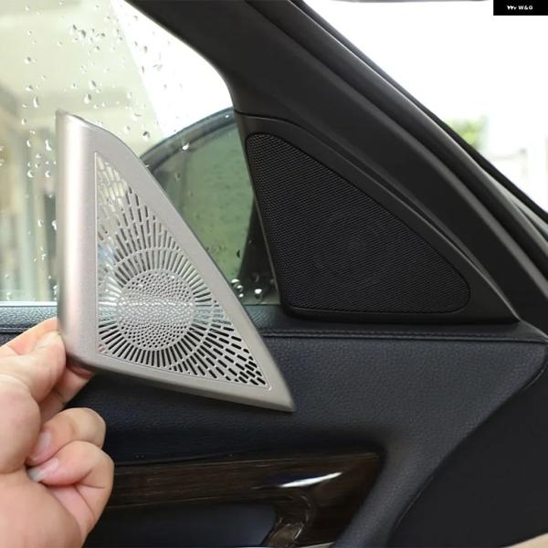 並行輸入品 BMW 7シリーズ F01 F02 F03 F04 2009-2014 カー ドア ツイーター オーディオ スピーカー カバー デコレーション ステ