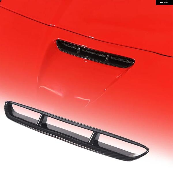 並行輸入品 シボレー コルベット C6 2005-2013 ABS カーボン ボンネット フロントエアポート 装飾 フレーム カー