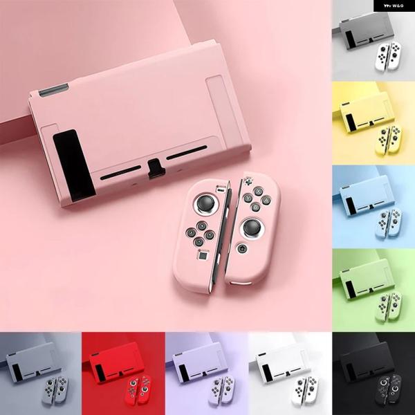 並行輸入品 スイッチO LED コンソール とJOY-CONしたケースケースを装着したままスイッチをドックに挿入