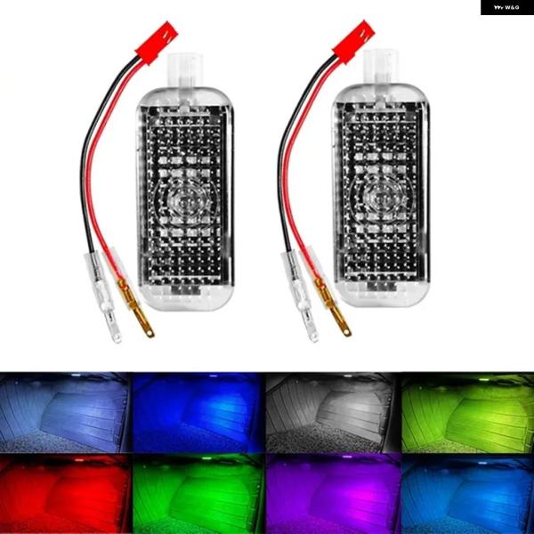 並行輸入品 VW 車用 LED フットウェルライト 車内 ムード ランプ トゥアレグ パサート CC アルテオン ゴルフ GTI MK6 ジェッタ ティグアン 