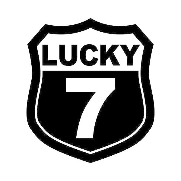 nc-smile 数字 ステッカー タイプA ブラック Lサイズ ラッキーナンバー