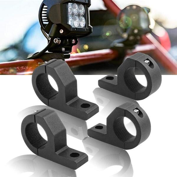 Samman 4個セット バイクステー ブラケット パイプ径15-31mm対応 取り付けステー フォグランプステ