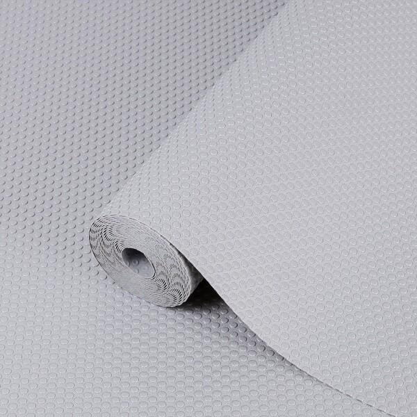 Hersvin 食器棚シート 60*500cm しょっきだな シート 引き出しシート キッチンマット接着剤不要 裁断可能 EVA 耐熱、防湿、防油 食器棚／引き出し／キッチンに適用 家具保護（ライトグレー）商品コード：55073593122...