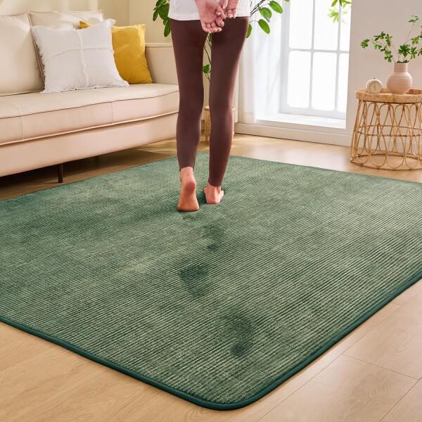 他サイト： aicomri カーペット ラグマット 低反発 1.5 畳 ラグ 厚手15 mm 洗える 滑り止め付 ホットカーペットカの商品画像