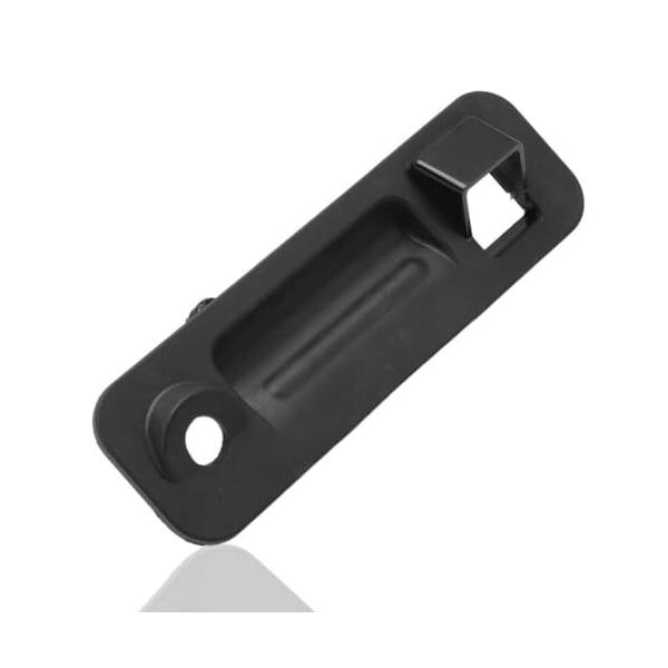 リアトランク蓋ロックハンドル、ブラック ABS 17x5.3cm トランクカバーアウターロックハン