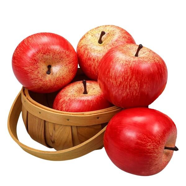 SensaBliss りんご 食品サンプル 果物 模型 リアル サンプル 5個