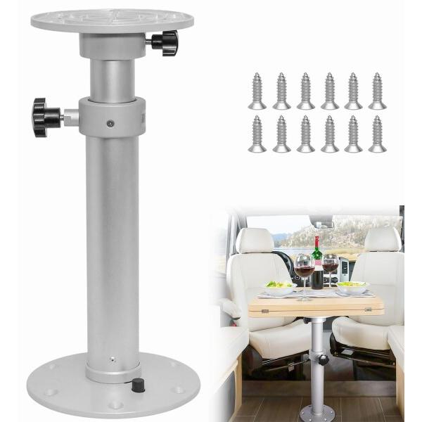 HWHongRV 調節可能な台座 マリンキャラバン モーターホーム テーブル