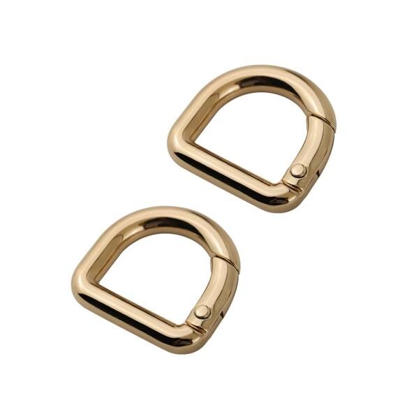 (FUSSED) スプリングフック Dカン 2個入 パーツ もち手 バッグ 補修 修理 交換用 金具 装飾 手作り 手芸 (ゴールド)商品コード：55077492970カラー：ゴールド素材:金属合金。使いやすい:小さくて軽量なので、片手でも...