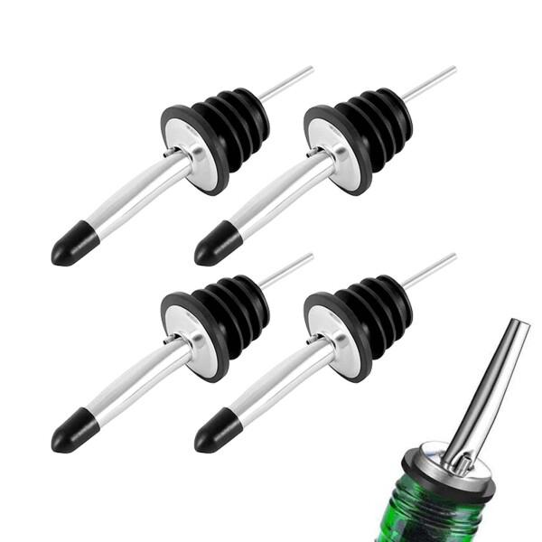 DFsucces ポアラー ポアラー ステンレス テーパー注ぎ口 オリーブオイル ウイスキー ワイン カクテル ボトル 業務用 紛失防止 キャップ付き (キャップ付き)商品コード：55077562831型番：AHU876サイズ：freeカラ...