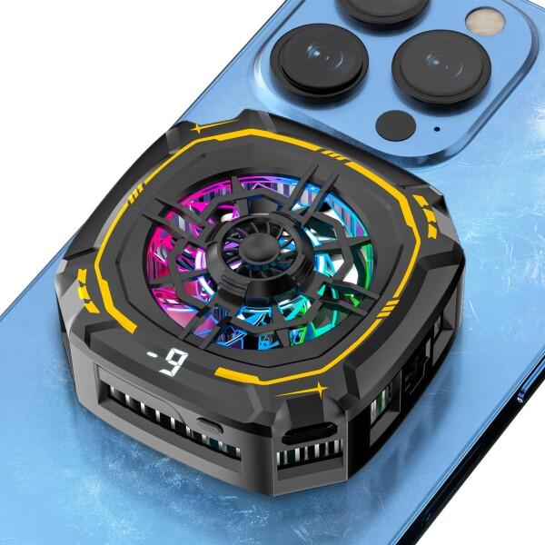 RICQD スマホ 冷却ファン ペルチェ素子 瞬間冷却 磁気式