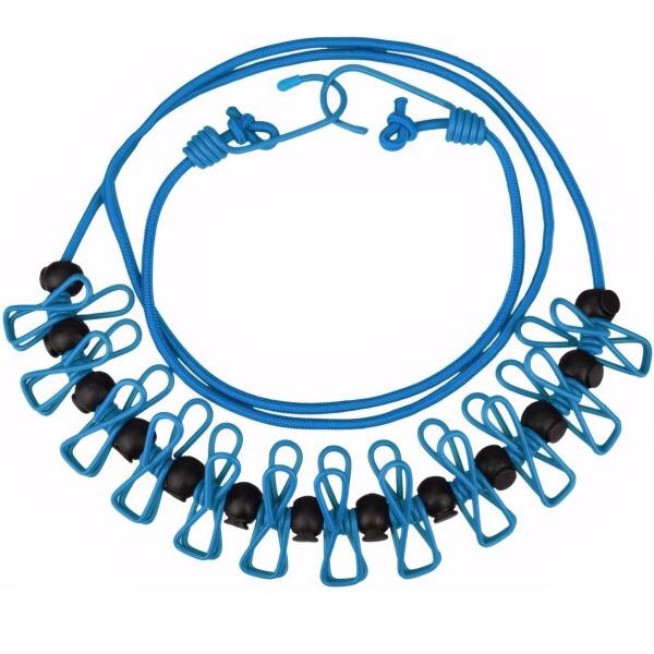 Fohil 物干しロープ 洗濯ロープ クリップ付き 物干し 防風 滑り止めストッパー 携帯便利 キャンプ用洗濯干し ホテル旅行 出張 室内 屋外 梅雨対策 部屋干し 物干し竿（ブルー)商品コード：55077638245型番：sw-0025-...