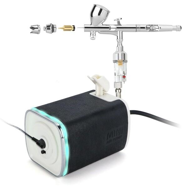 Anesty AQuieto 静音 エアブラシ コンプレッサー セット 工具不要の