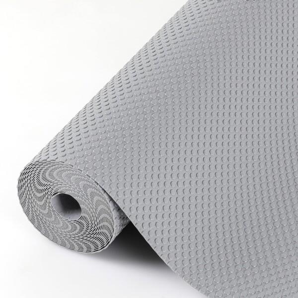 Hersvin 食器棚シート 50*600cm しょっきだな シート 引き出しシート キッチンマット接着剤不要 裁断可能 EVA 耐熱、防湿、防油 食器棚／引き出し／キッチンに適用 家具保護（ライトグレー）商品コード：55077901094...